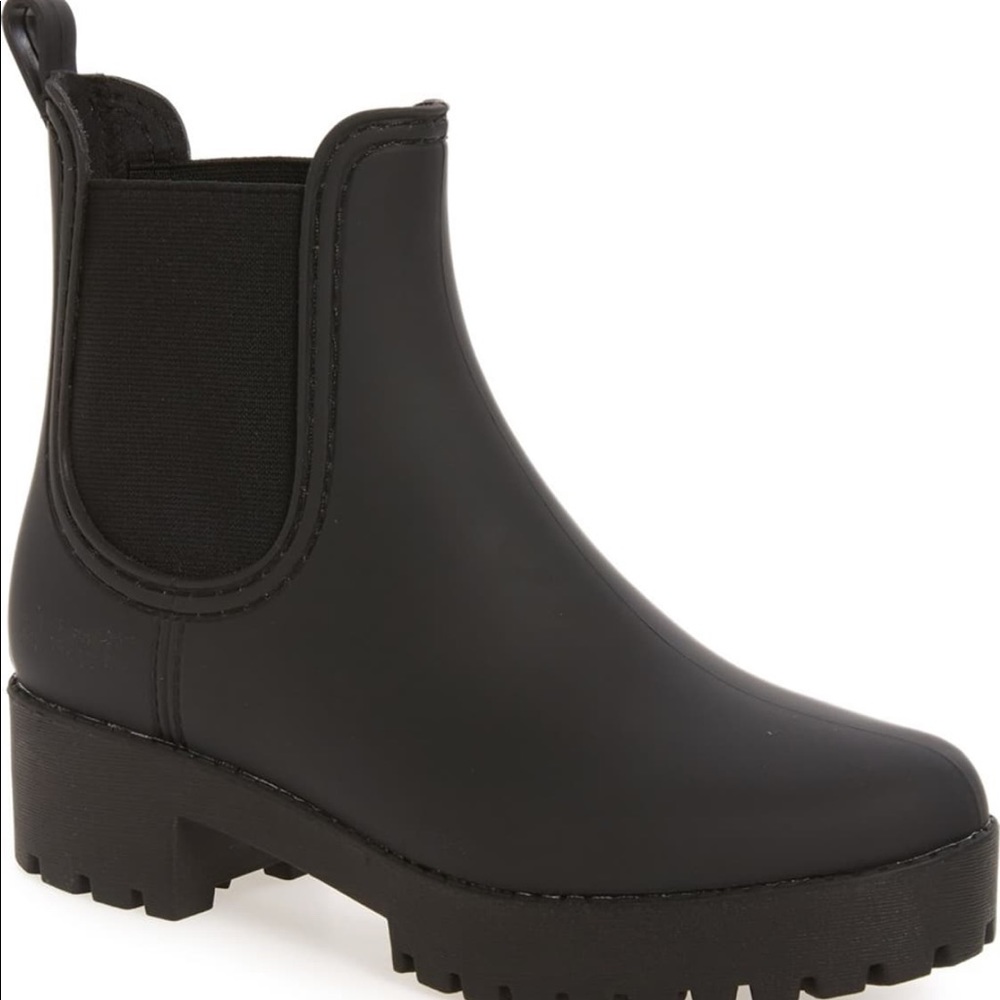 Jeffrey Campbell Black Waterproof Boots